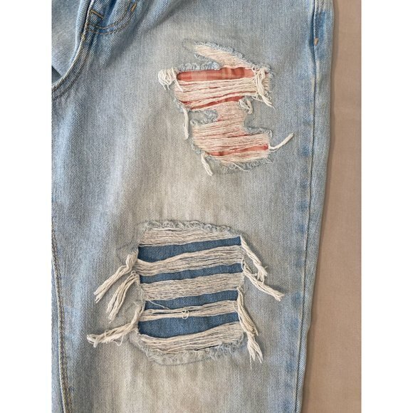 Women's NoBo No Boundaries Distressed Light Denim Jeans Size 11 - Picture 10 of 12